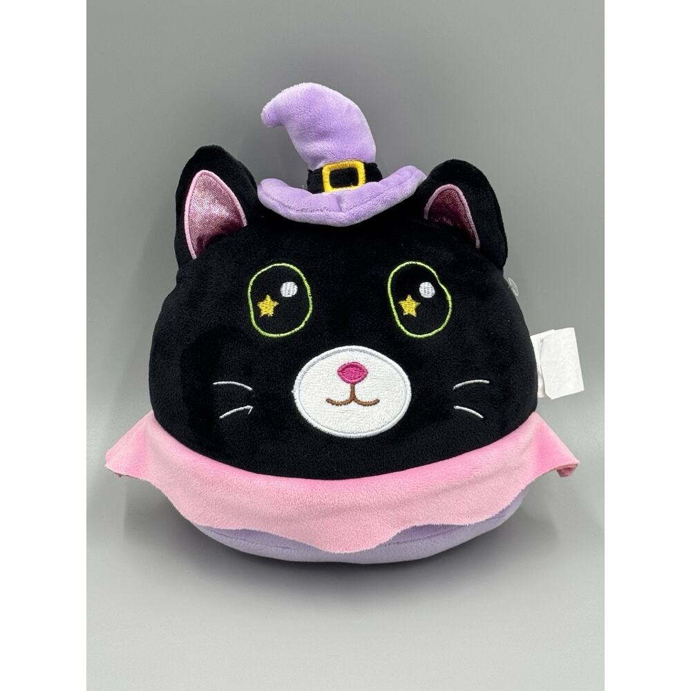Witch Cat‎ Black Kitty In Witch’s Hat Plush 9” Squishy Stuffed Animal